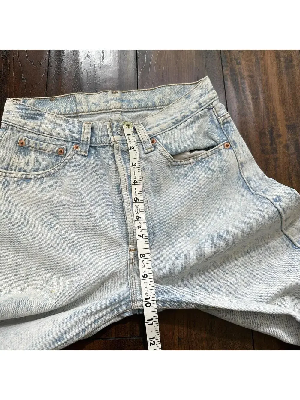 VTG 90s Levis 501 Button Fly 27x32 USA Tag Jeans Straight Wash Light X Act 25x30